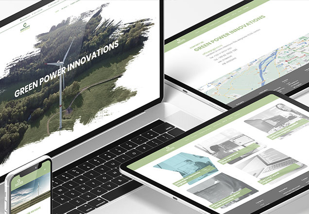 Web sajt resenje za Green Power Innovation firmu.
