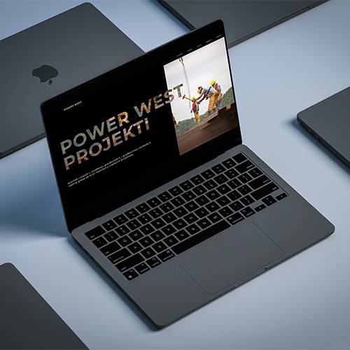 Power West websajt na lapotopu MAC